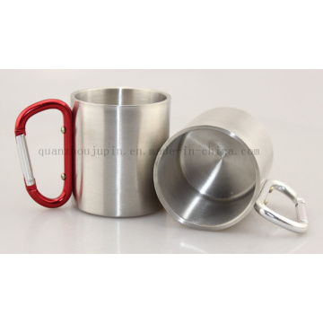 OEM Double Wall Stainless Steel Mug with Climbing Hook